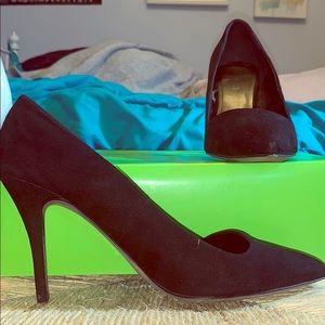 Aldo Black Suede Heels
